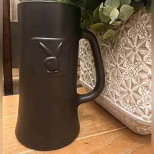 Playboy vintage mug matte black glass